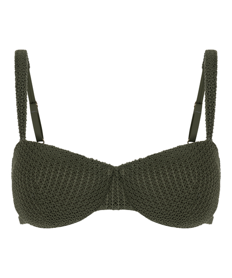 Cairo Unwattiertes Bügel-Bikinioberteil, Grün