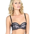 Padded strapless underwired bra Ramona, Noir