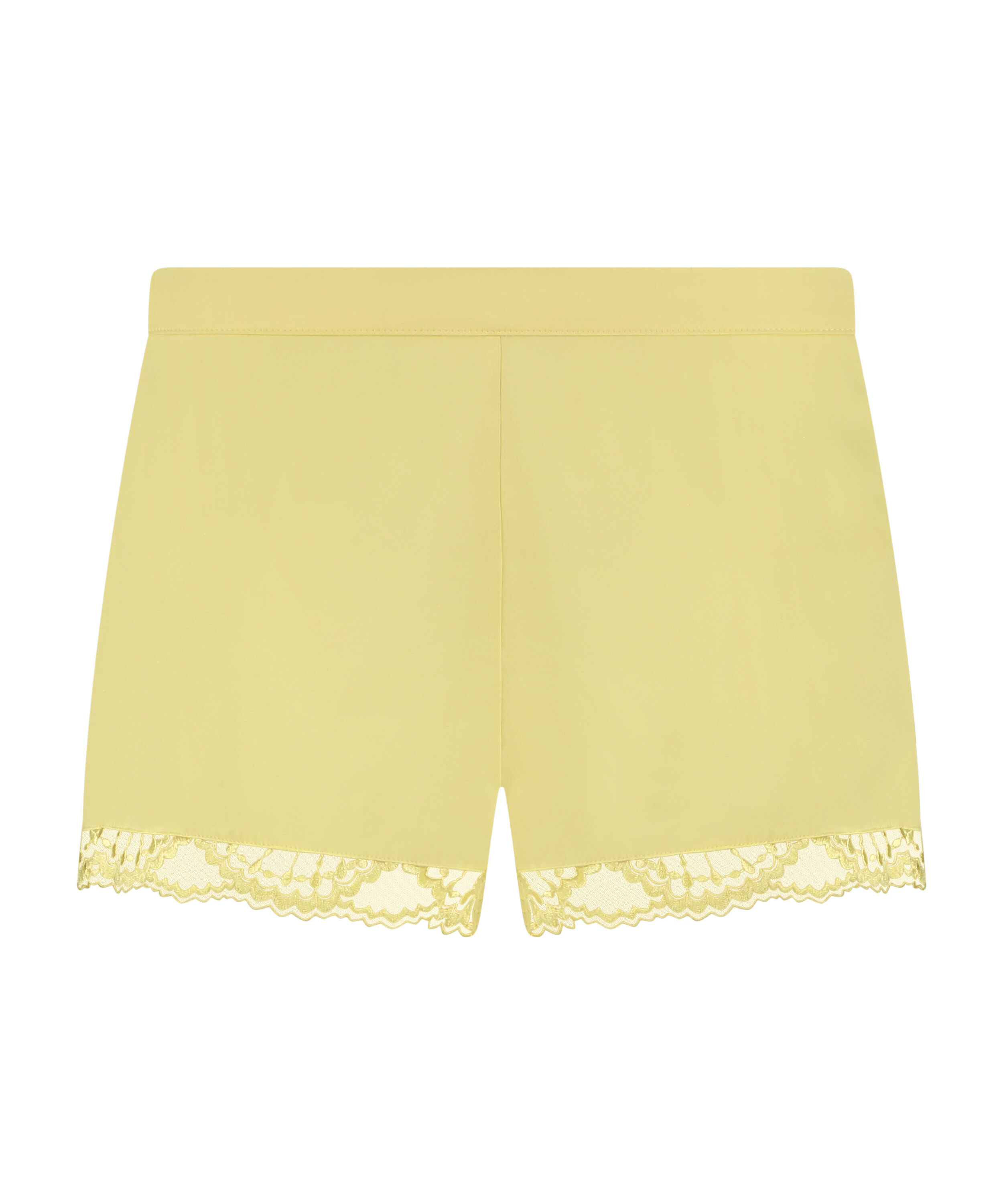 Pyjama-Shorts Satin, Gelb
