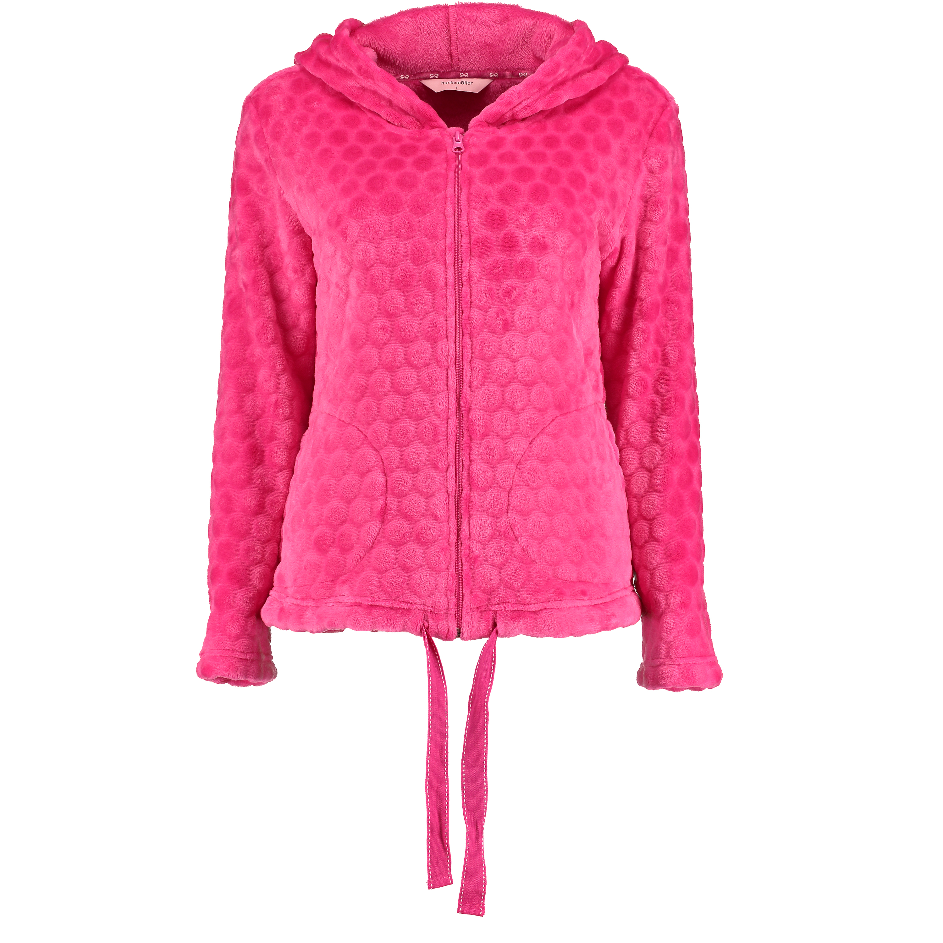 Jacket Bunny cardigown fleece, Rose, main