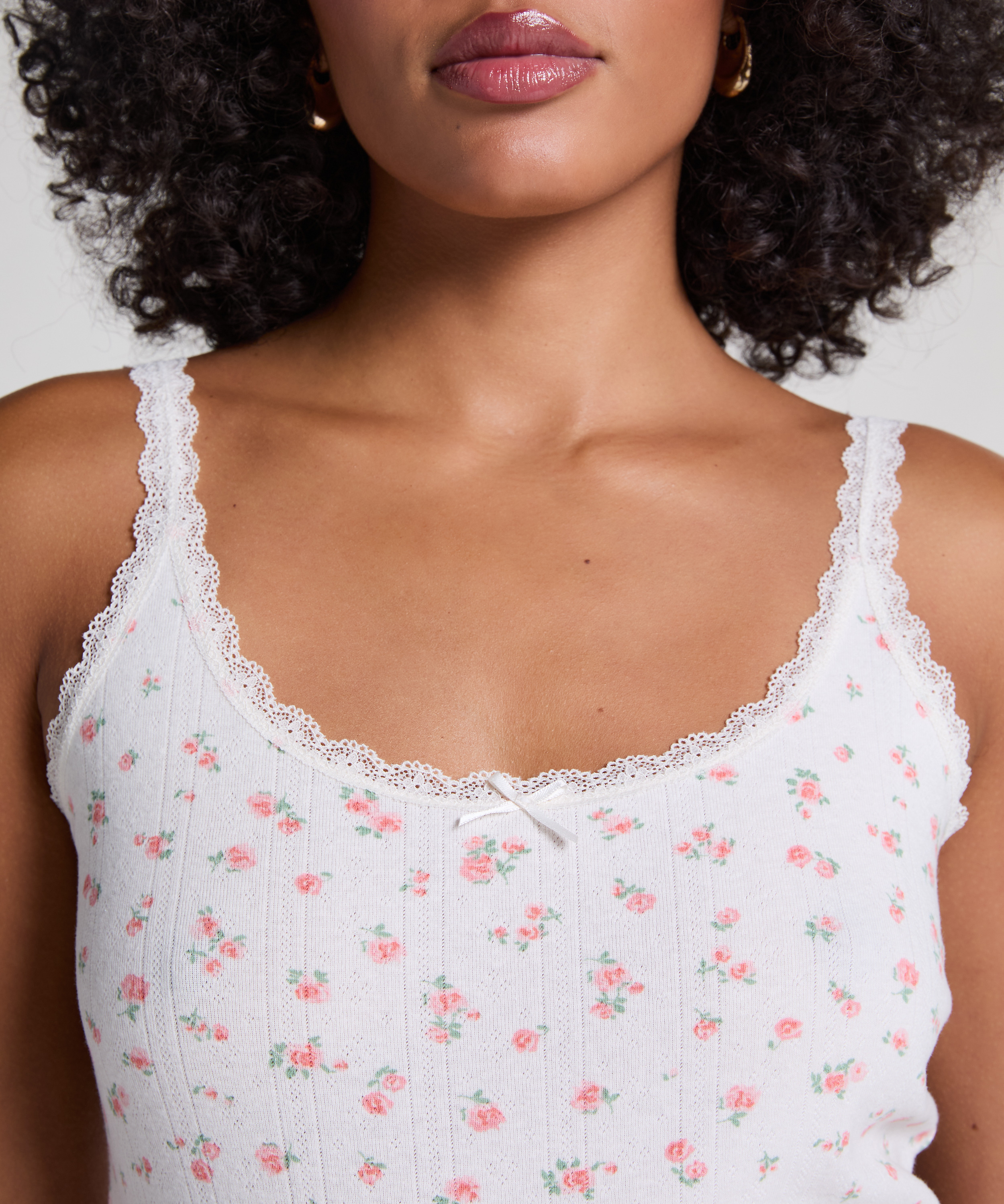 Pyjamaset gerippt, Rose, main