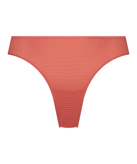 Invisible Brazilian Stripe Mesh, Rot