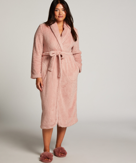 Bademantel Fleece, Rose
