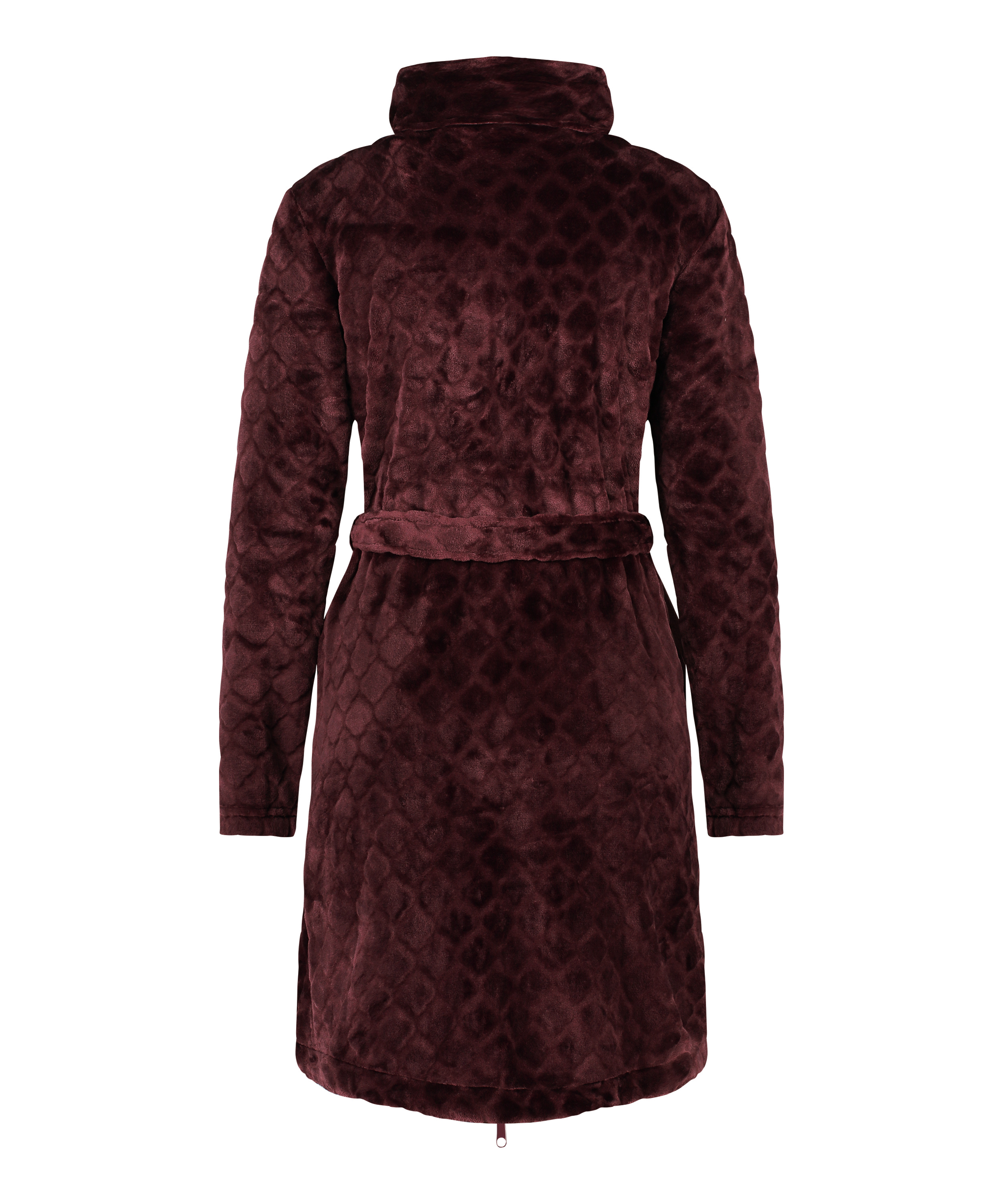 Bademantel Zip Fleece, Lila, main