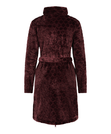 Bademantel Zip Fleece, Lila