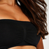 Bandeau-Top, Seamless, Schwarz