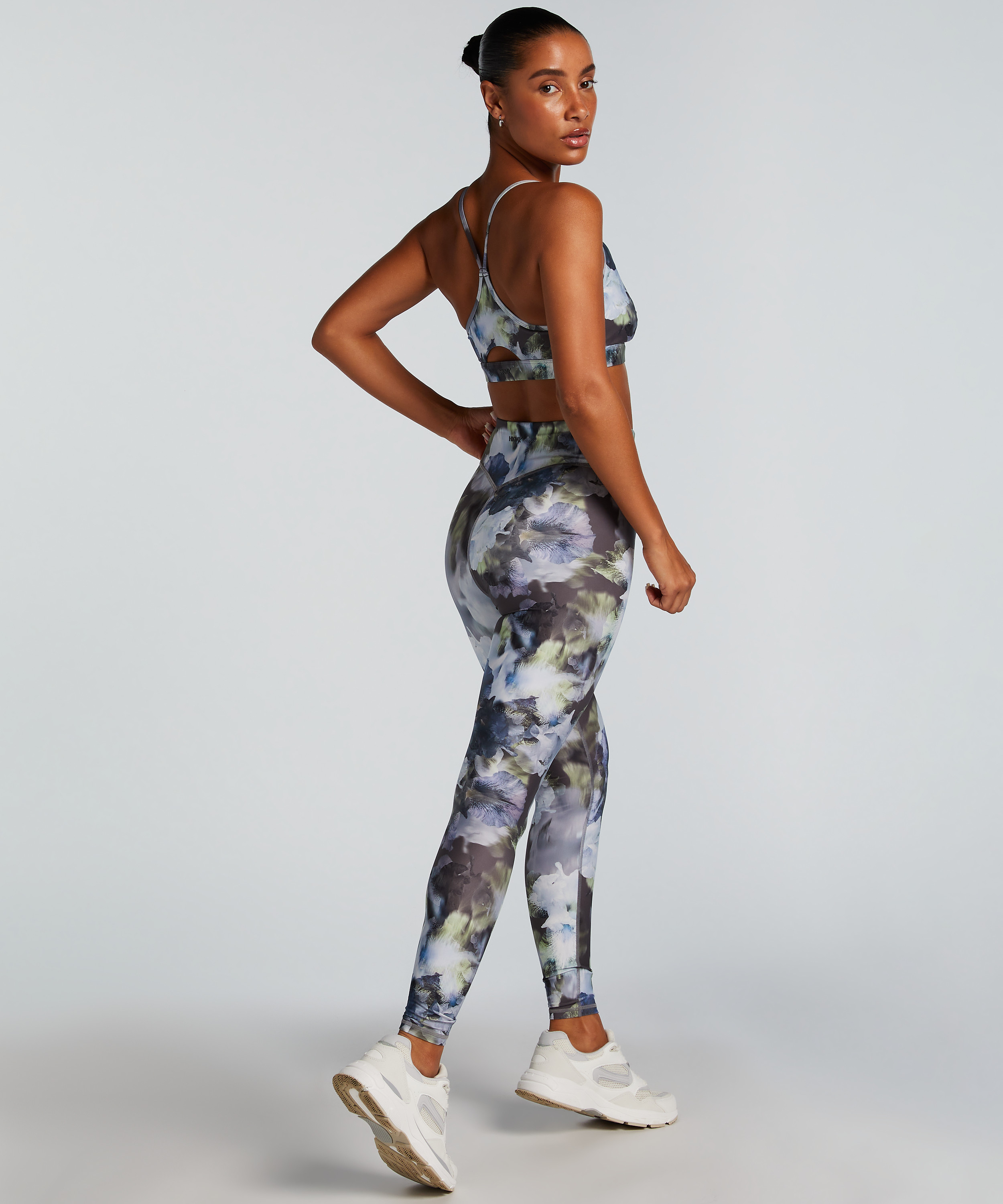 HKMX Brassière de sport de niveau 1, Gris, main