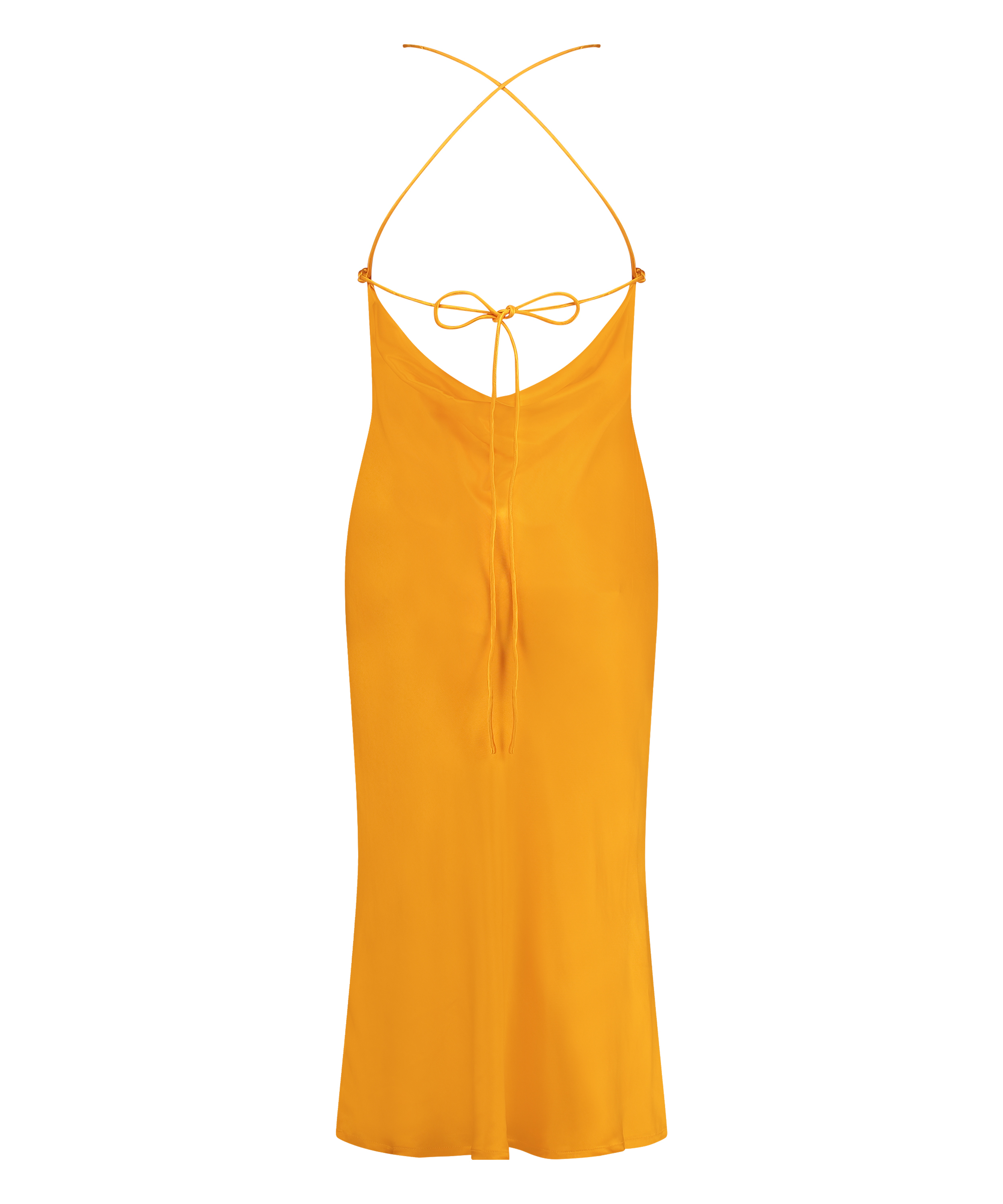 Robe midi Satin, Orange, main