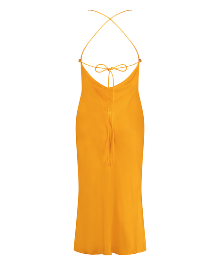 Robe midi Satin, Orange