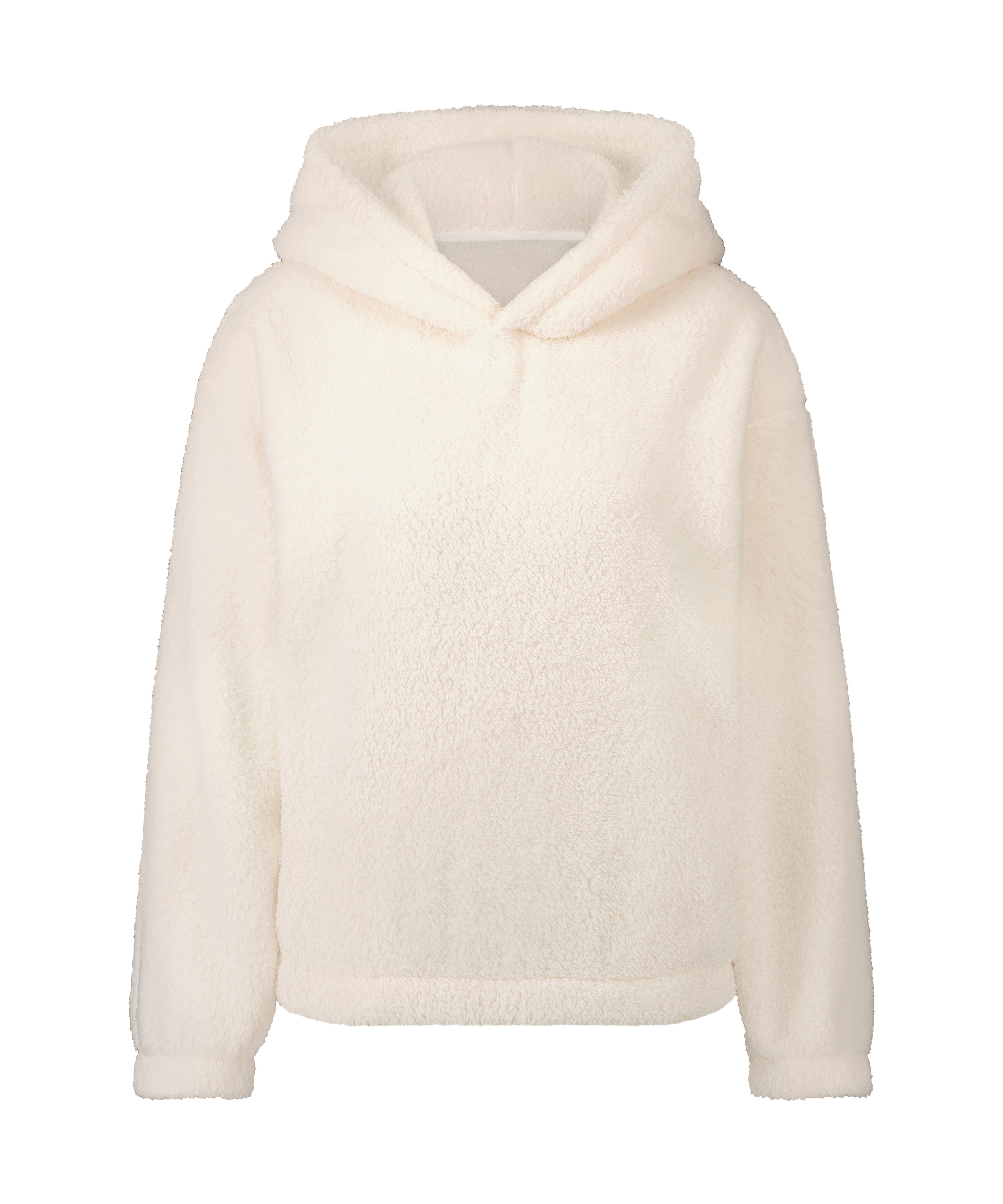 Hoodie aus Fleece Snuggle, Weiß, main