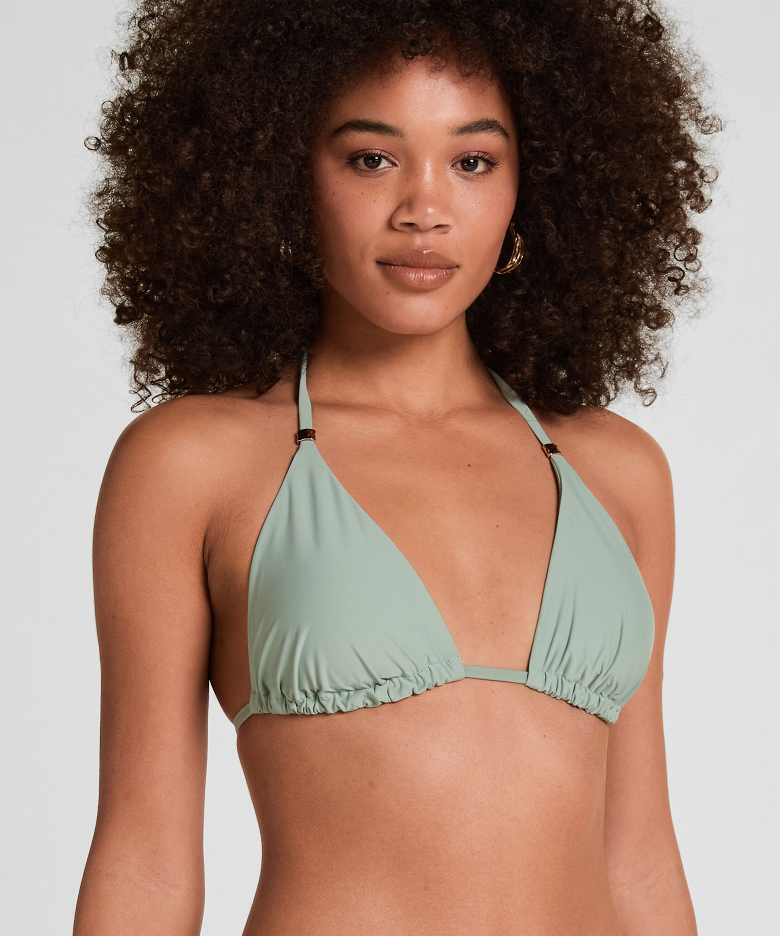 Triangle Bikini Top Luxe, Grün