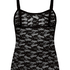 Cami aus Allover-Spitze, Schwarz