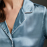 Pyjamajacke aus Seide, Blau
