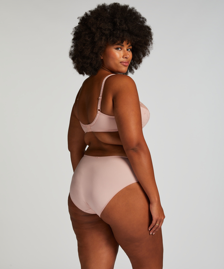 Slip taille haute Diva, Rose