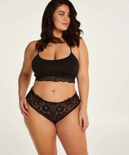 Br&eacute;silien haut Chloe Curvy, Noir