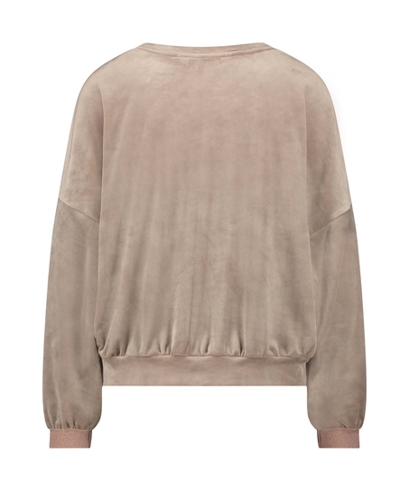 Top Velours Lurex, Marron