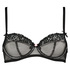 Non-padded underwired bra Cleo, Schwarz