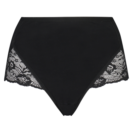Superslip Lace Maxi baumwolle, Schwarz