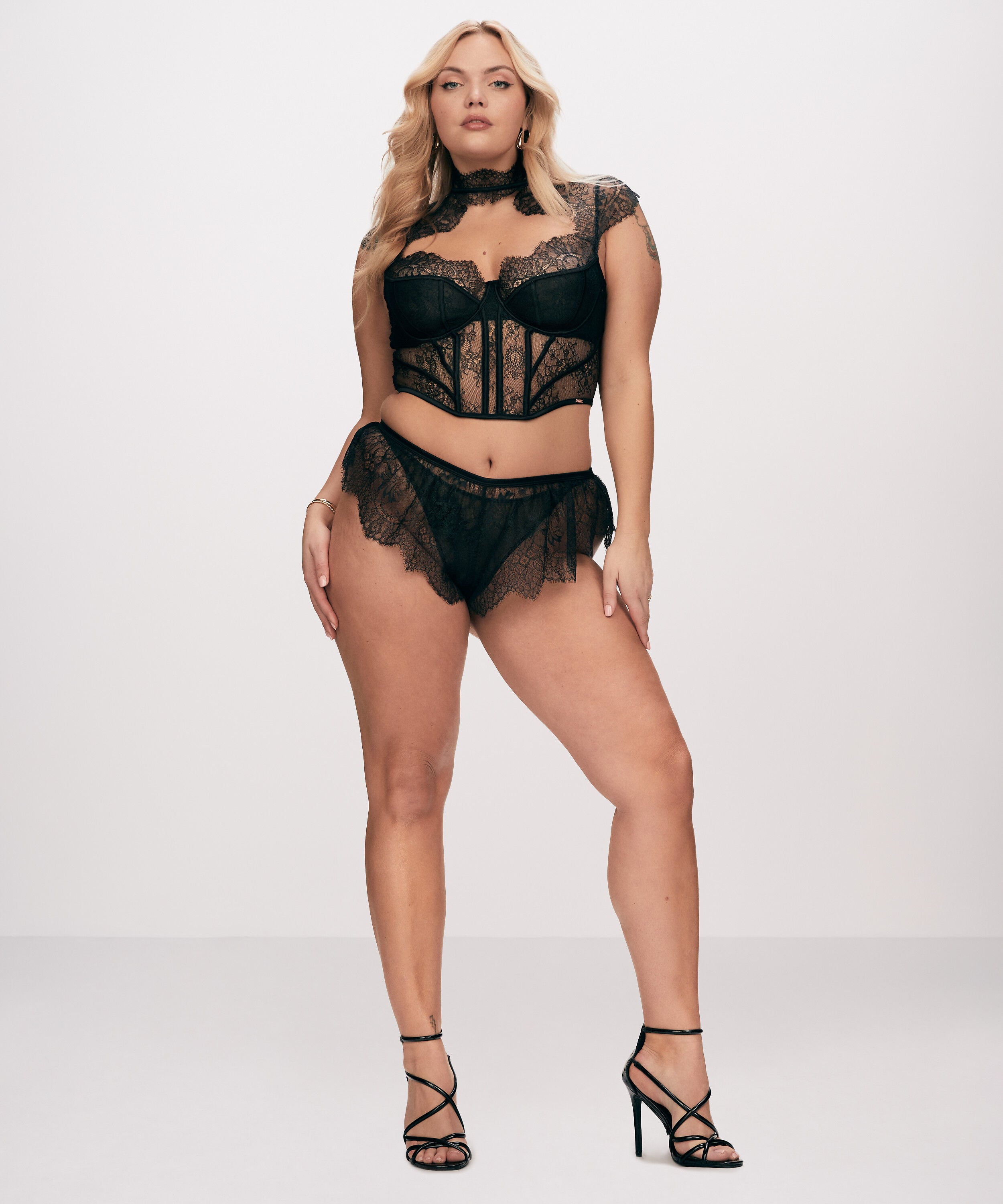 Culotte française Lace Camille, Noir Culotte française Lace Camille, Noir