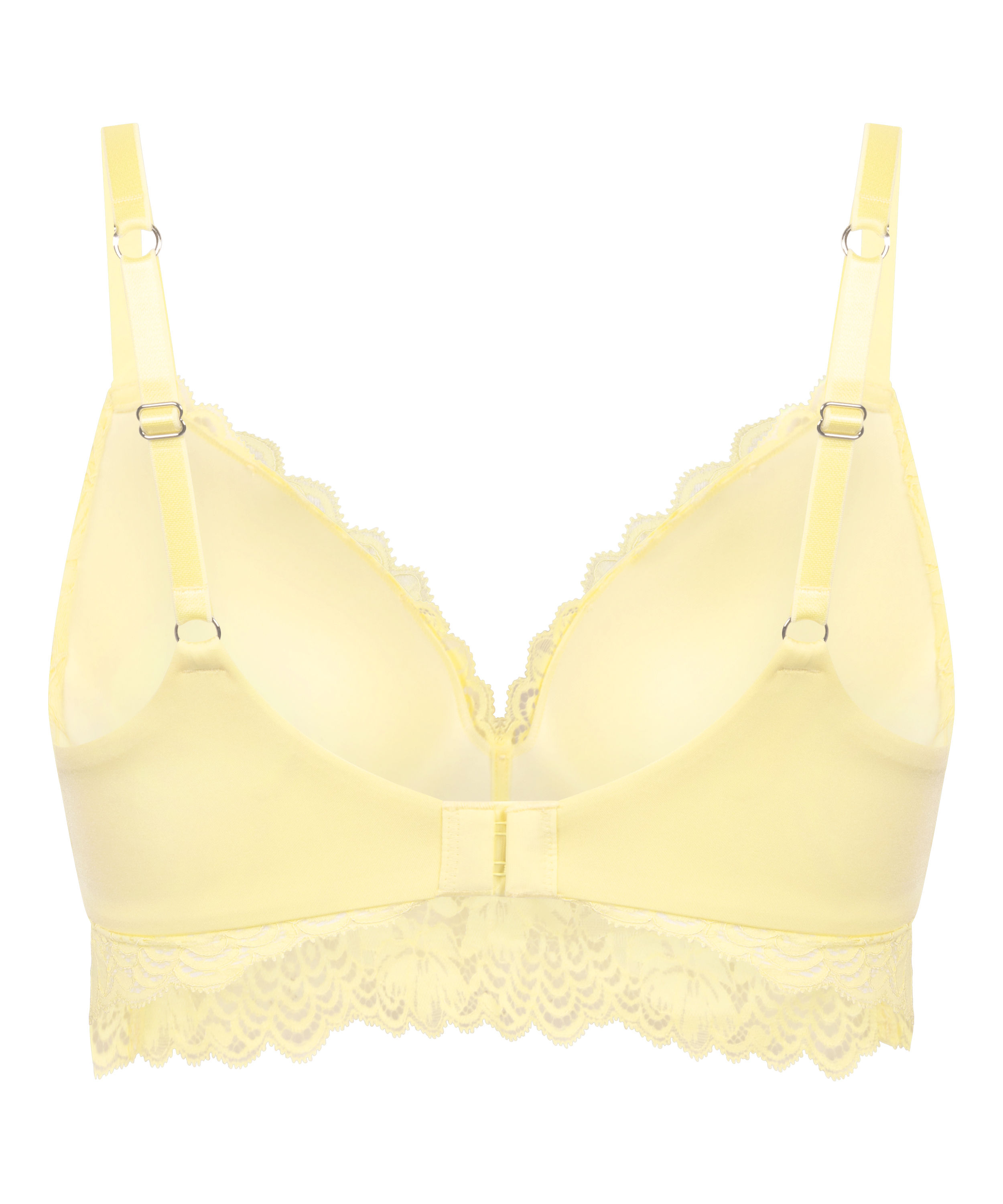 Soutien-gorge sans armatures pr&eacute;form&eacute; Andrea, Jaune, main