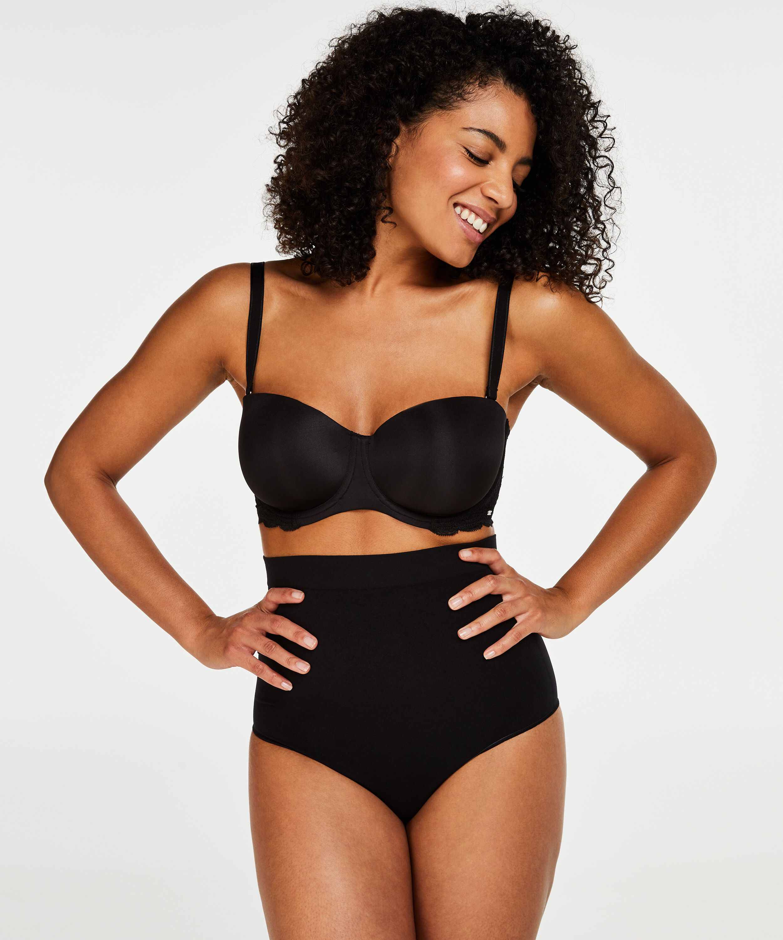 Straffender Taillentanga - Level 2, Schwarz