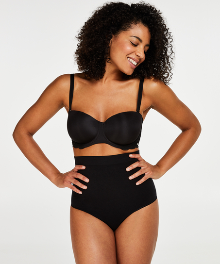 Straffender Taillentanga - Level 2, Schwarz