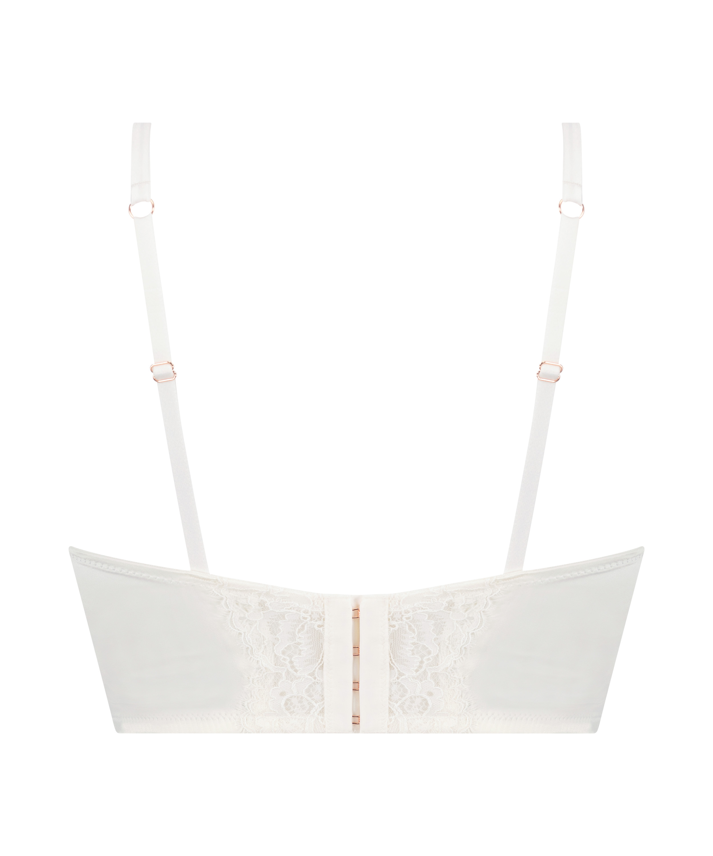 Soutien-gorge rembourré à armatures longline Zrika, Blanc, main