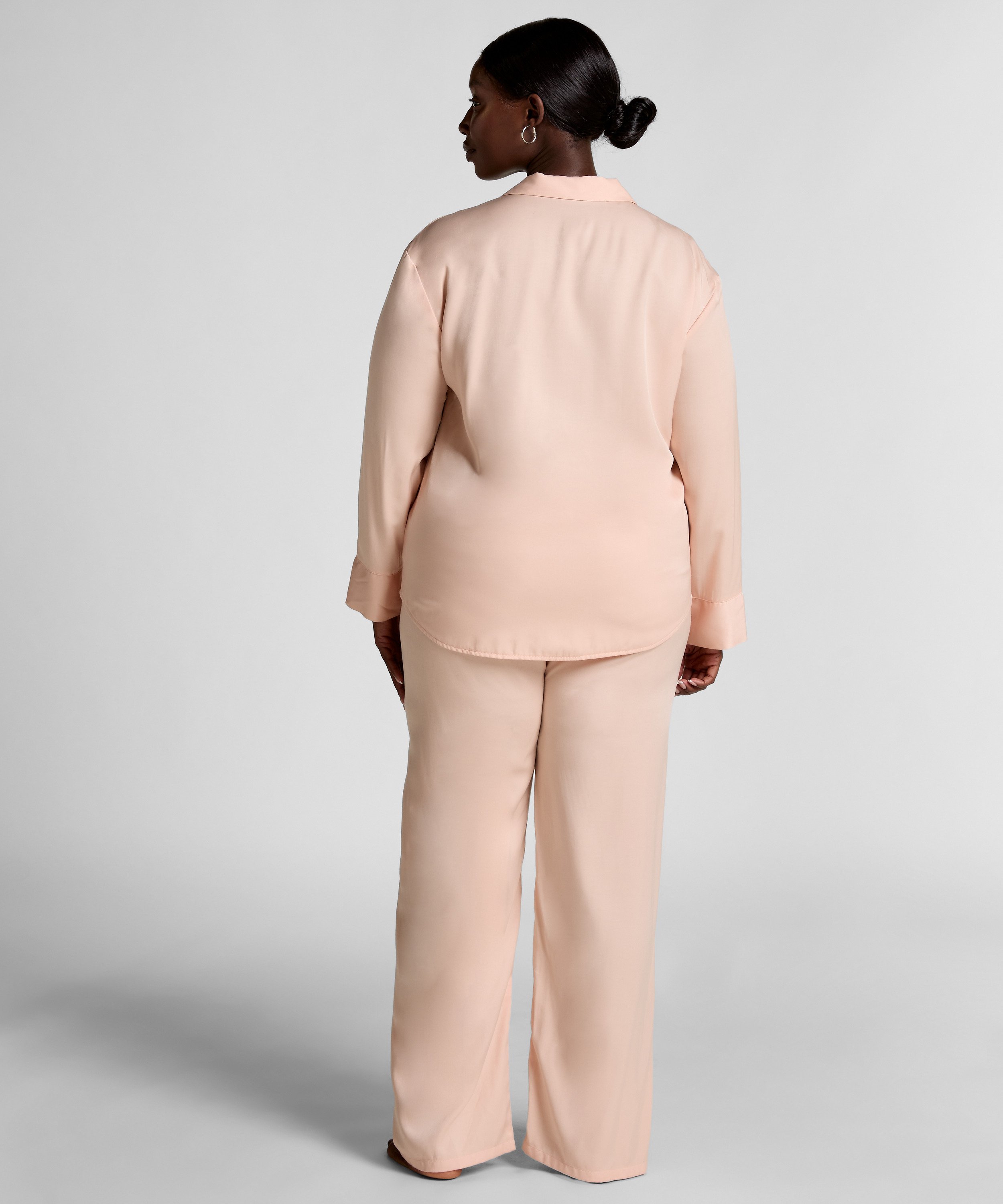 Pantalon Satin, Rose, main