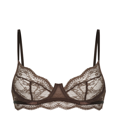 Soutien-gorge non-rembourr&eacute; &agrave; armatures Isabelle, Marron