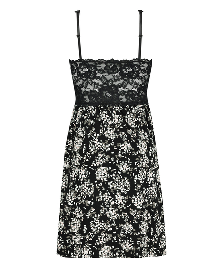 Slipdress Nora Lace, Schwarz