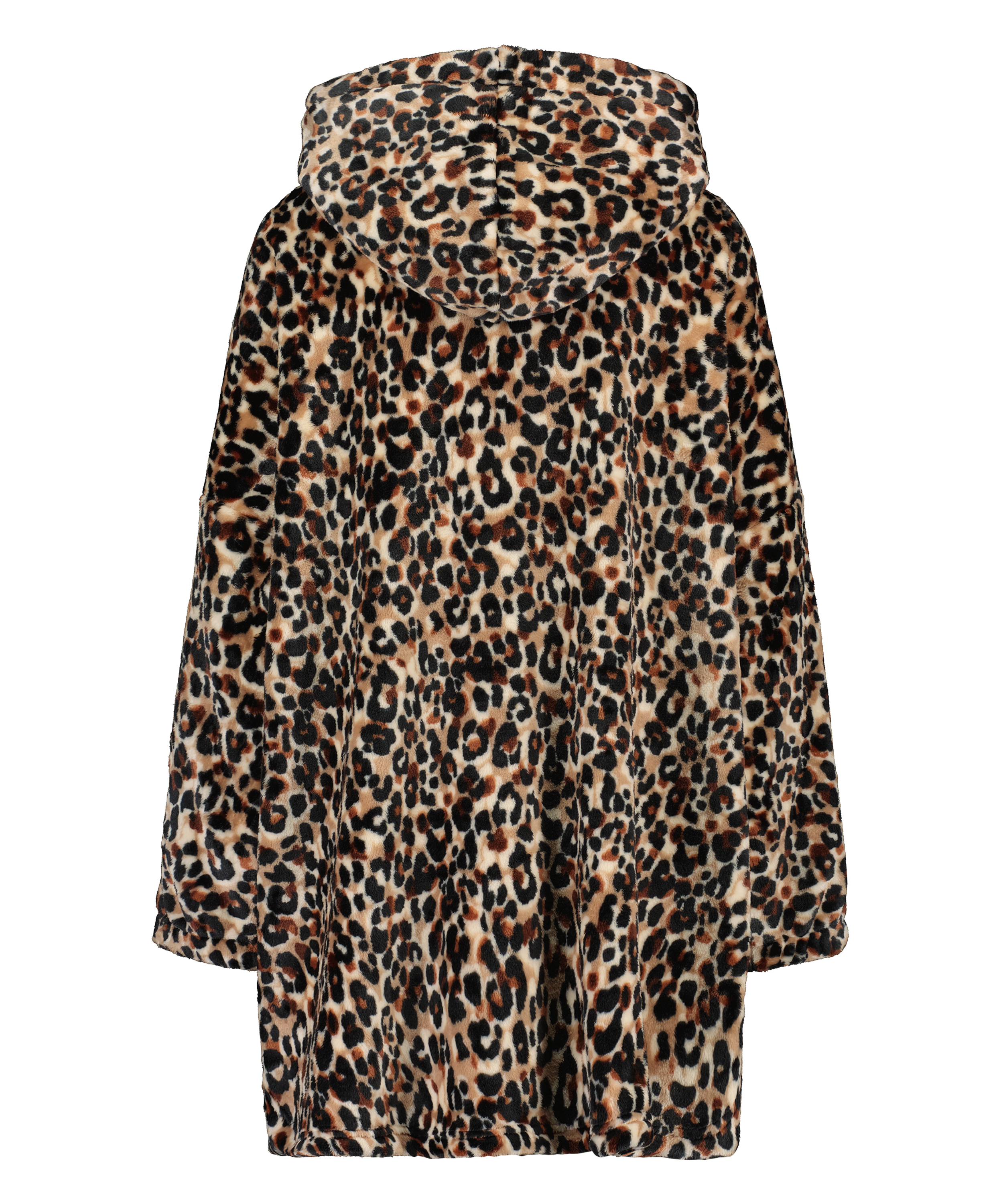 Flanell Fleece Hoodie, Braun, main