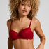 Soutien-gorge &agrave; armatures pr&eacute;form&eacute; Marine, Rouge