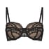 Soutien-gorge à armatures préformé sans bretelles Daisy, Noir