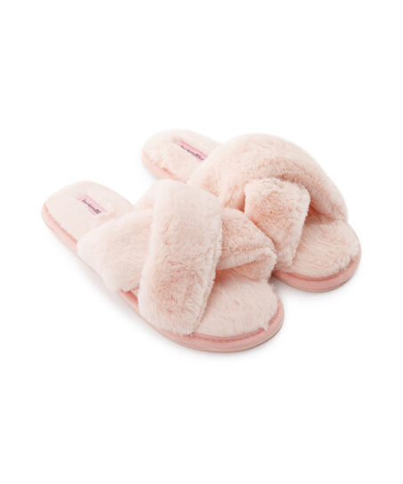 Cross Straps Indoor Sandal, Rose