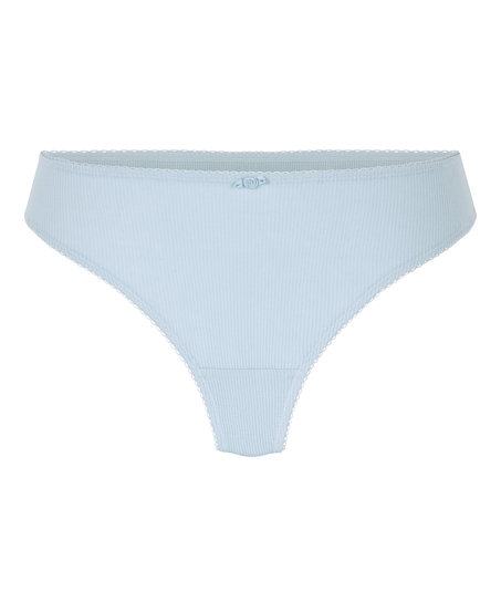 Rippen-String Renee, Blau
