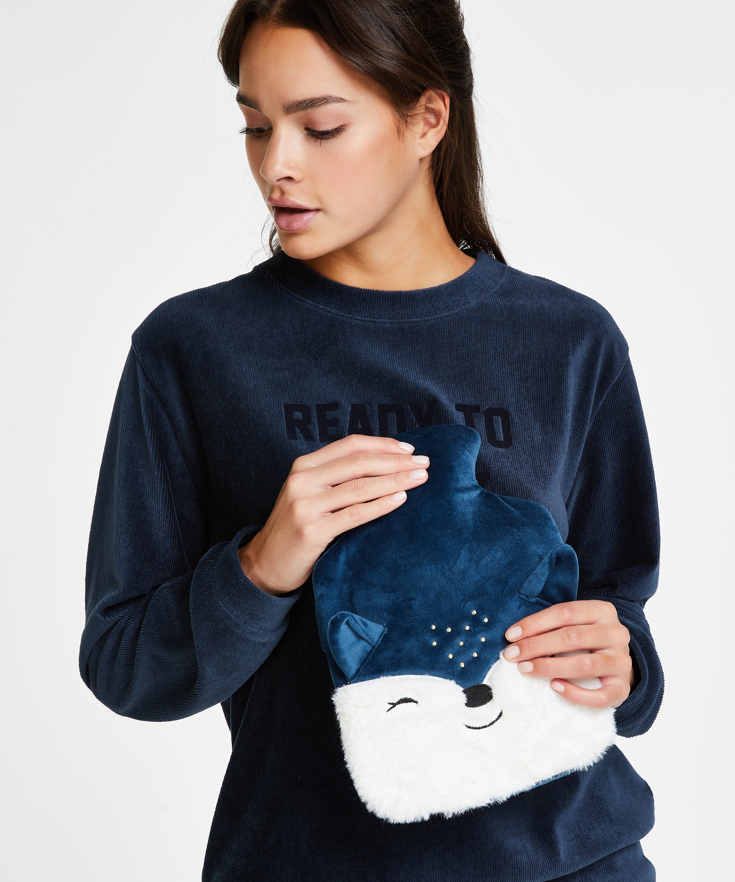 Bouillotte, Bleu, main