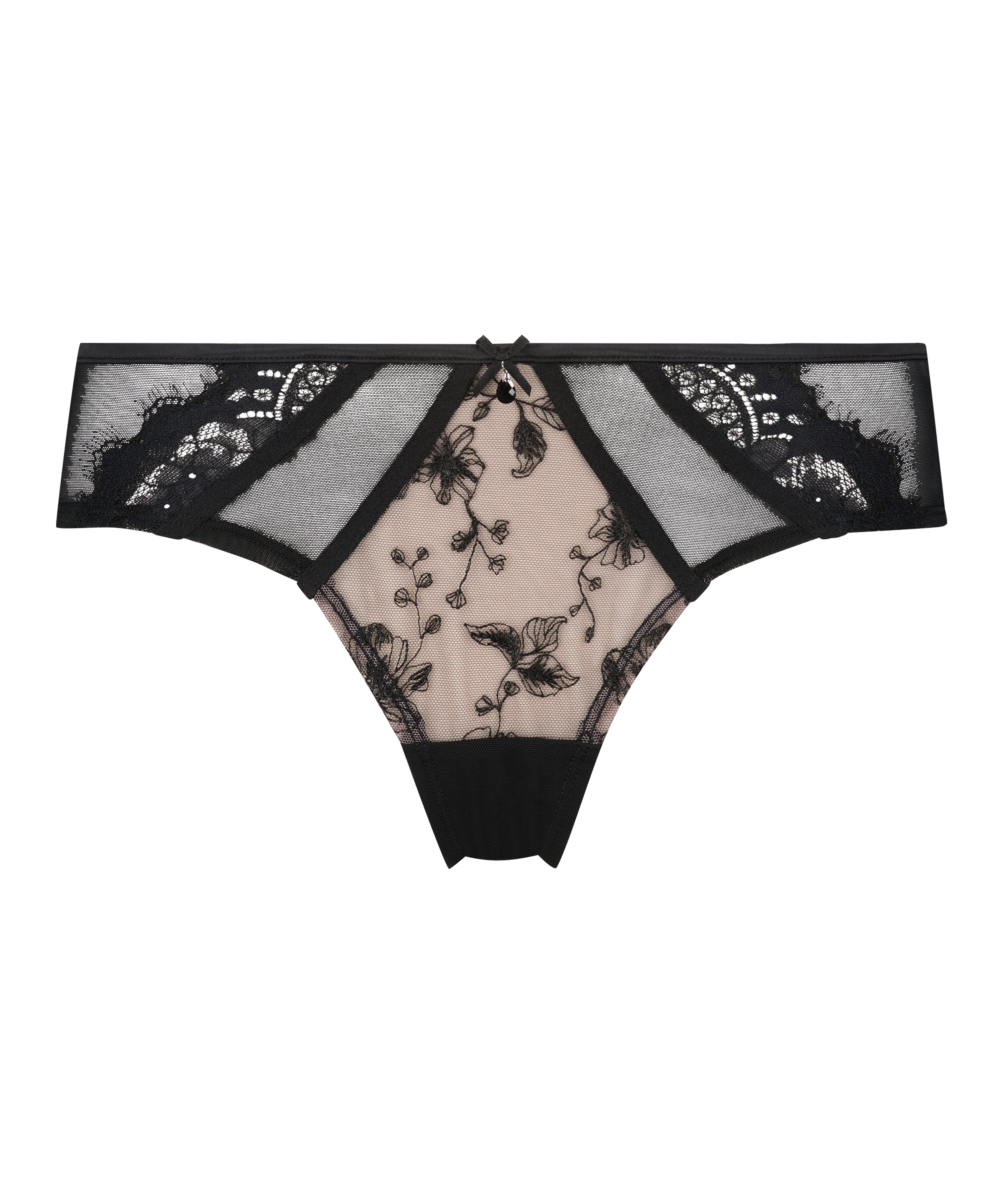 Slip br&eacute;silien Sia, Noir, main