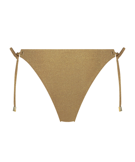 Bikini Slip Cheeky Tanga Goldie Shimmer, Gelb