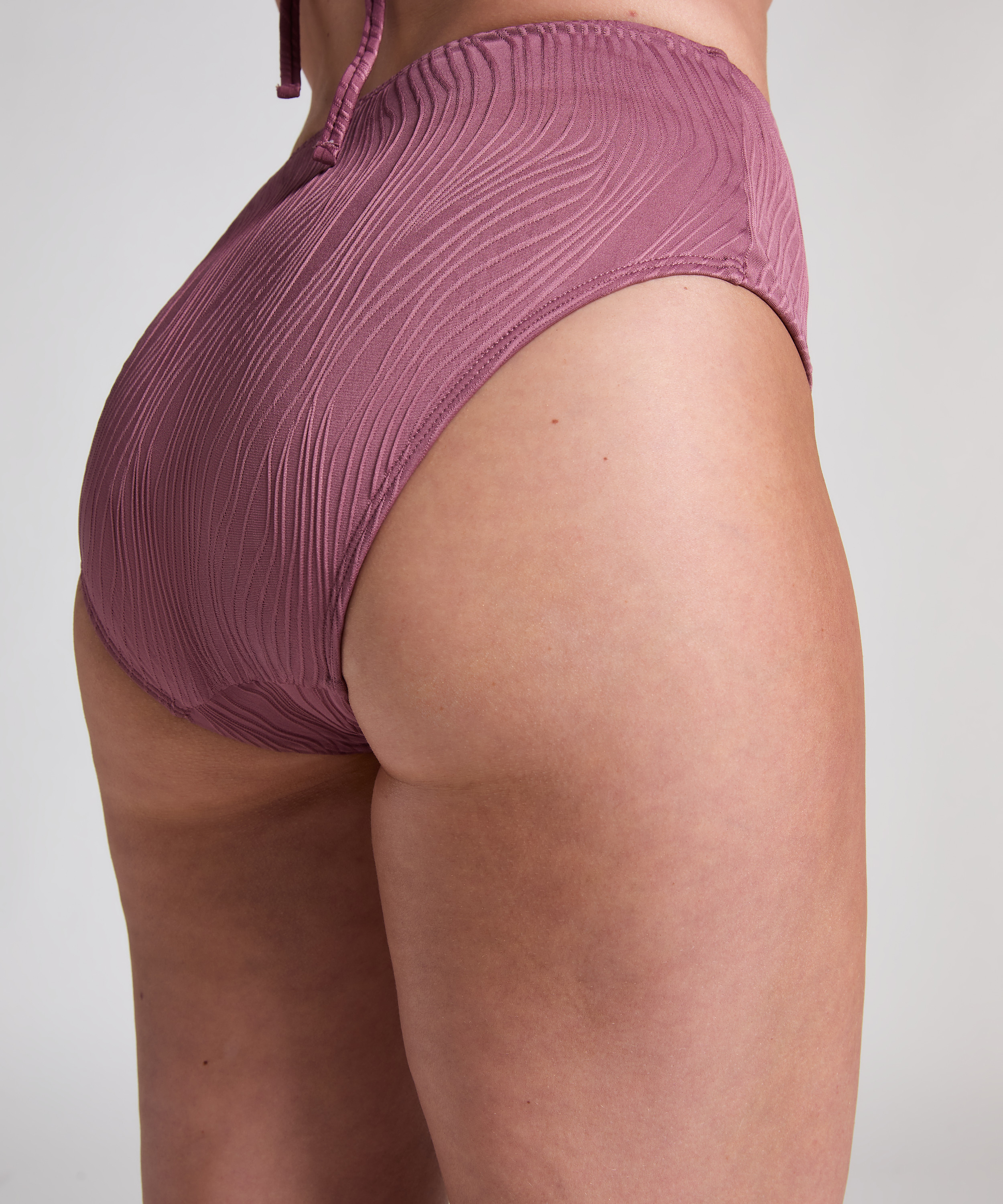 Bas de bikini Rio taille haute, Violet, main