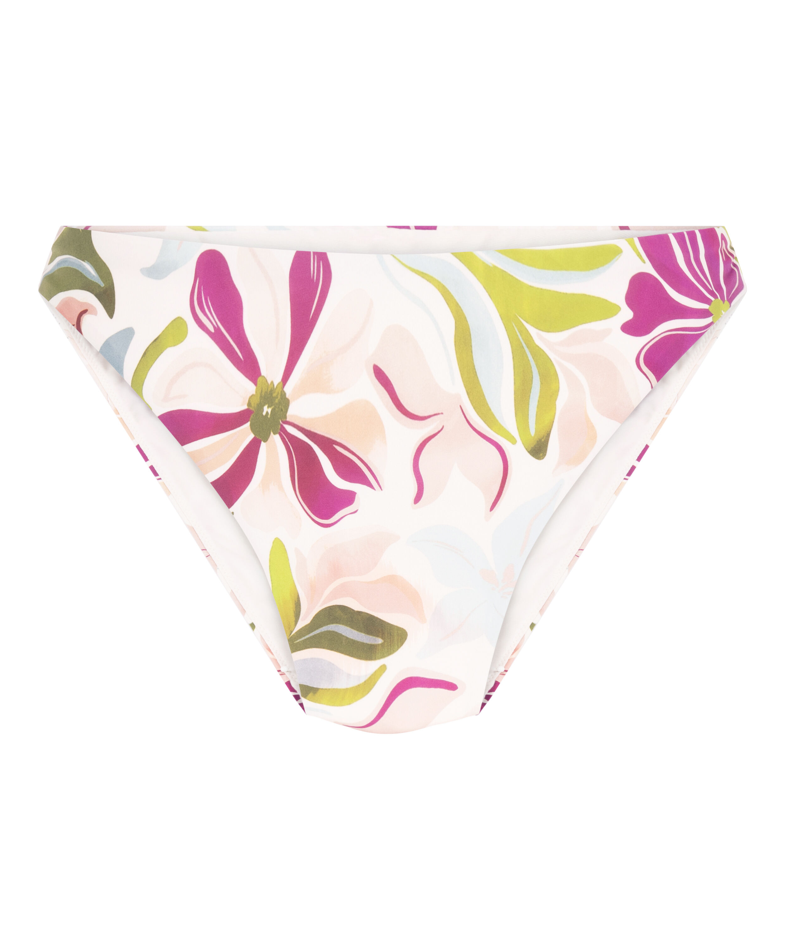 Ayanna Bikiniunterteil mit hohem Beinausschnitt, Wei&szlig;