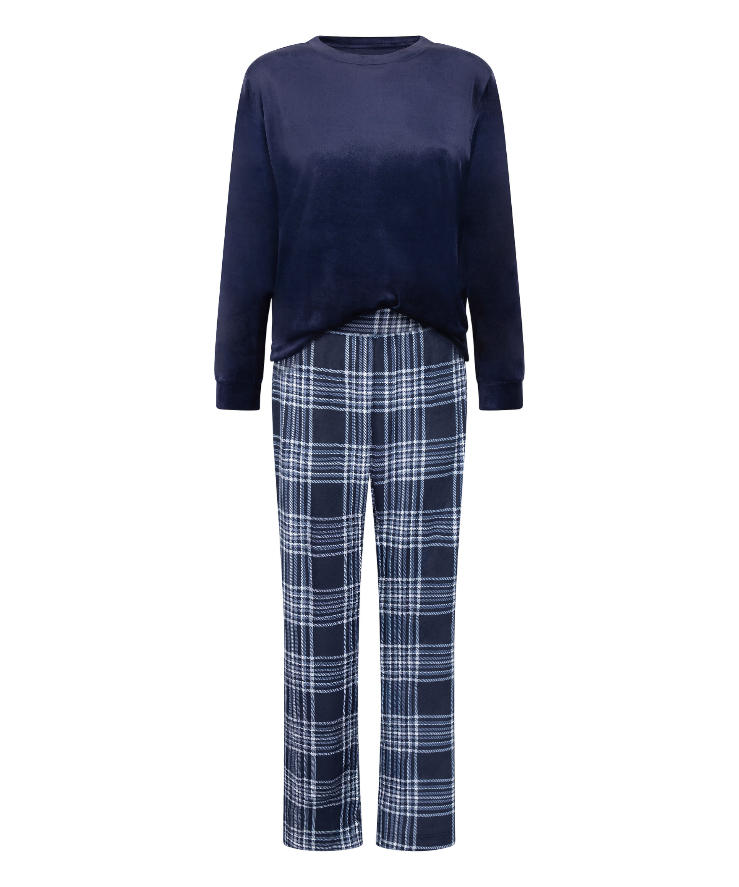 Pyjamaset Velours, Blau