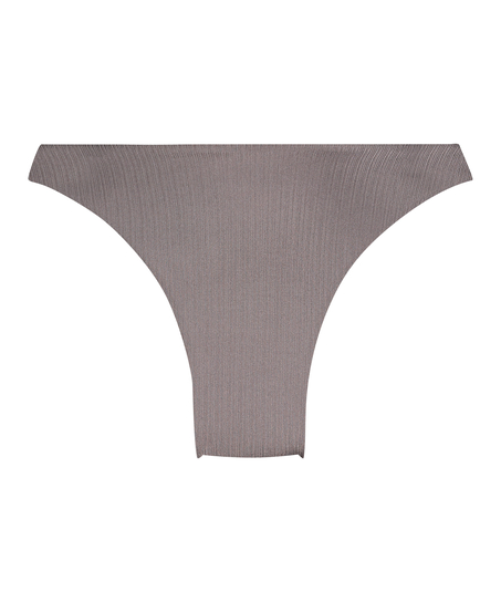 Bikini Slip mit hohem Beinausschnitt Luna, Grau