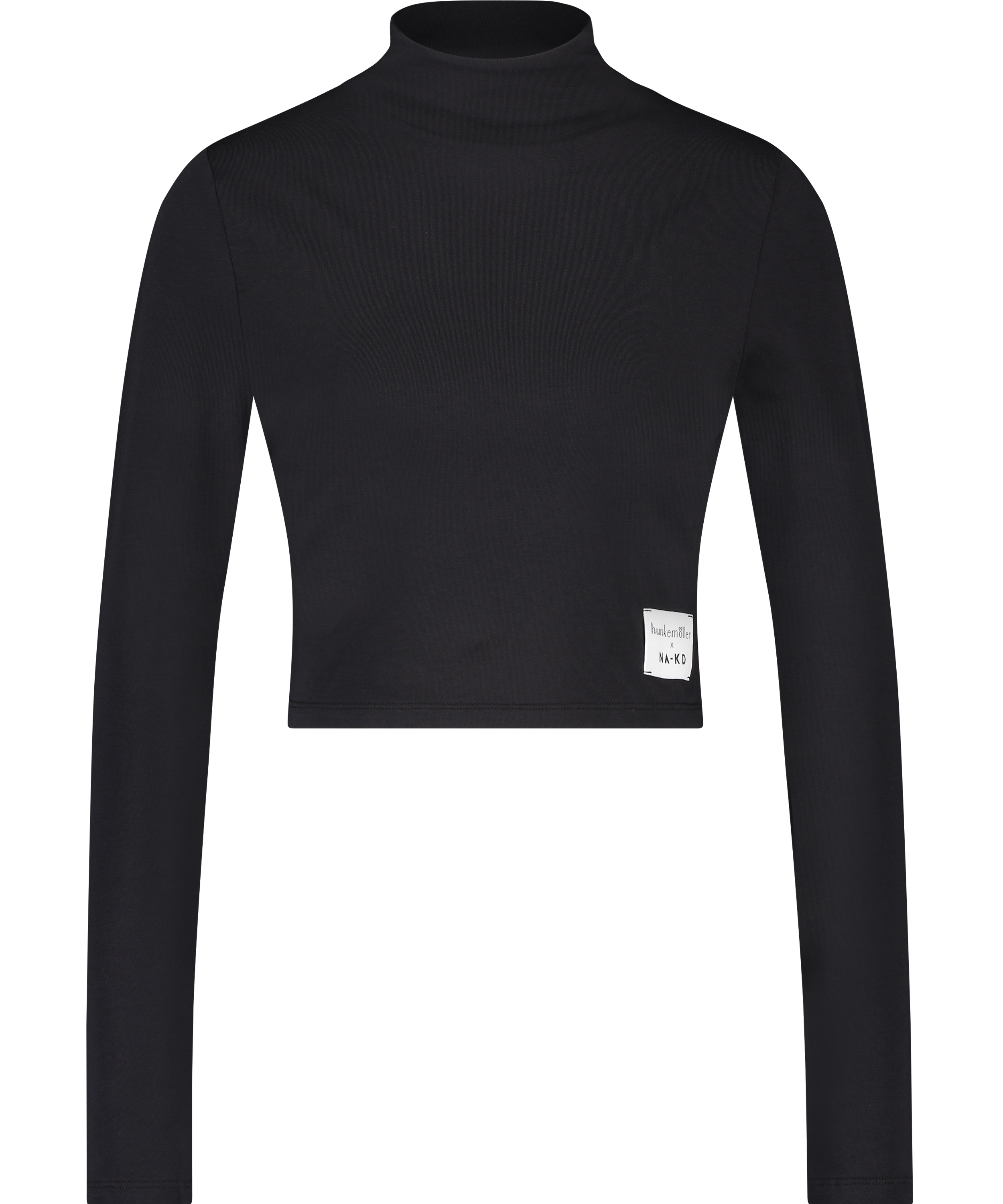 Crop top Lia HKM x NA-KD, Noir, main