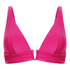 Haut de bikini triangle Luna, Rose