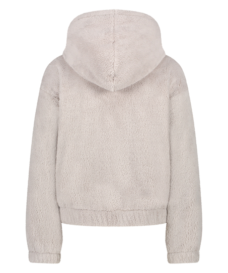 Oberteil aus Fleece, Grau