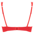 Padded underwired push-up bra Candy, Rot