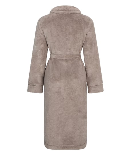Bademantel Fleece, Beige