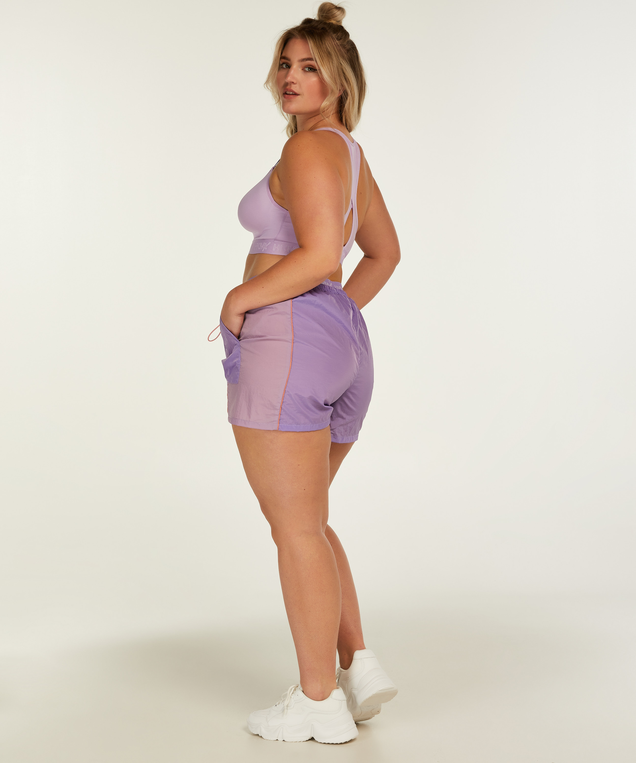 HKMX Short de sport, Violet, main