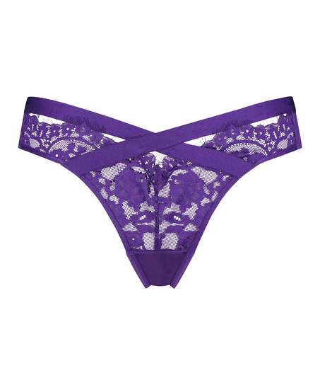 Slip br&eacute;silien &eacute;chancr&eacute; Noyenne, Violet