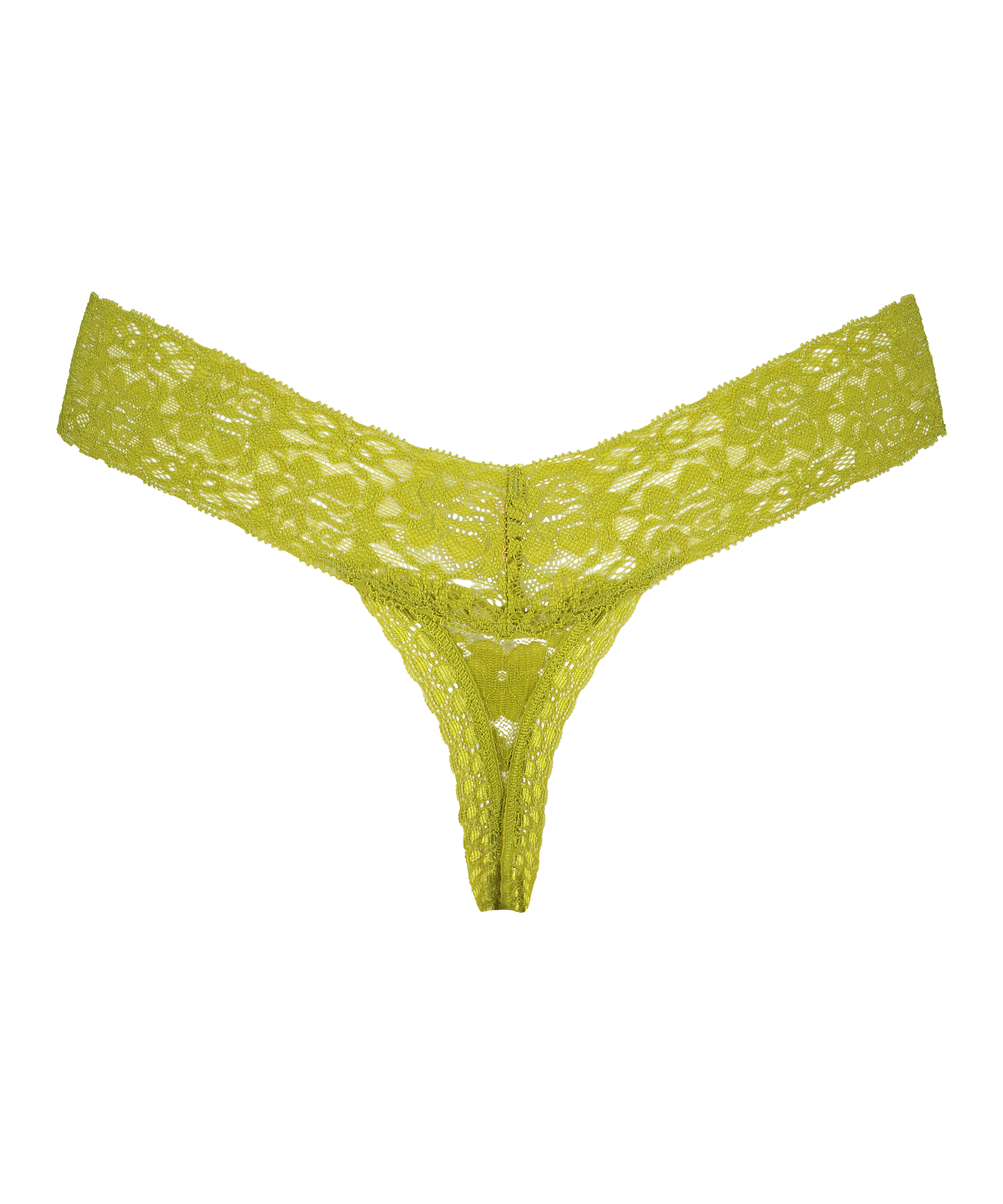 String en V taille extra basse, Vert, main